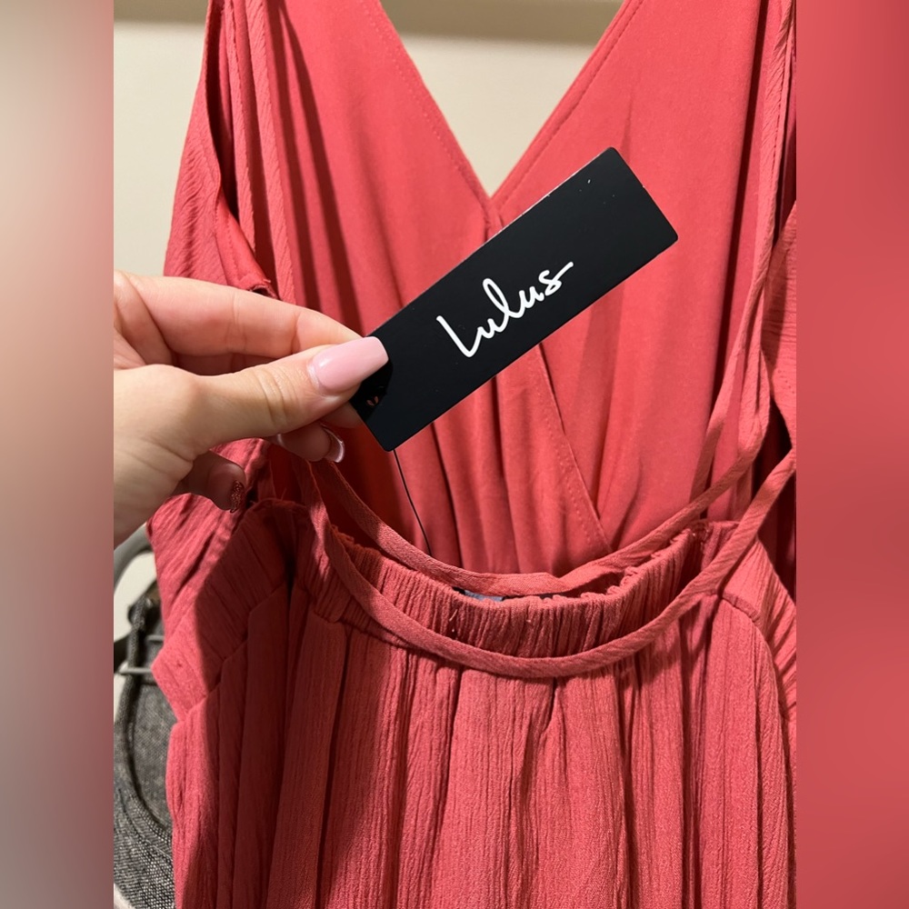 Lulu’s Rust Maxi Dress - Picture 5 of 7